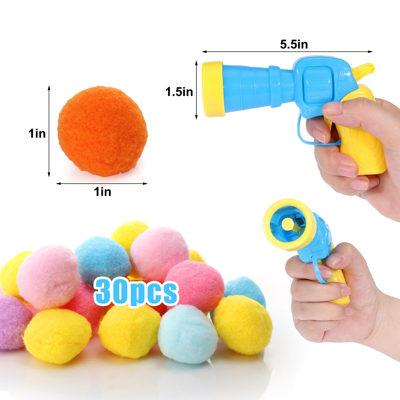AIERSA bolas de peluche 30 coloridas, promueven juego activo en casa.