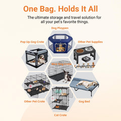 Bolsillo organizador frontal para accesorios de mascotas, ahorro de tiempo.