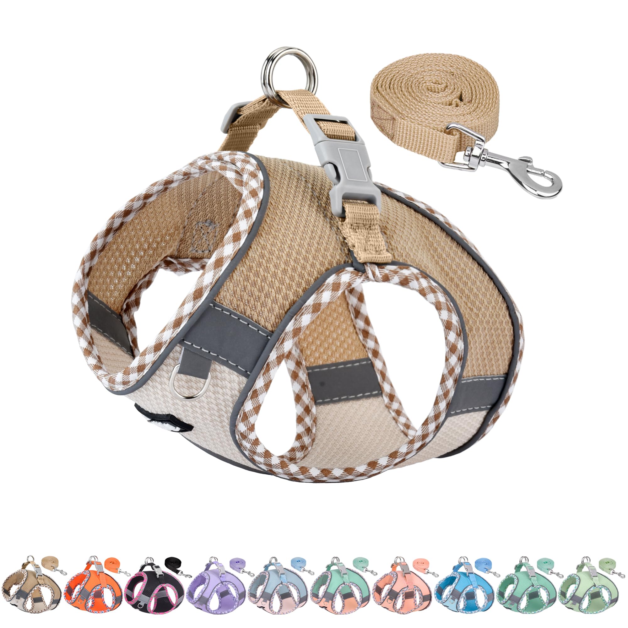 Aiitle arnés para perro pequeño, jacquard transpirable, comodidad diaria en paseos.