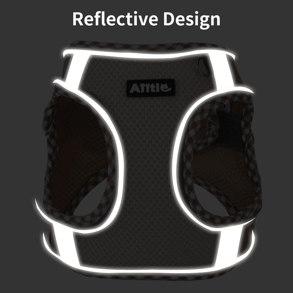 Aiitle arnés teacup con bandas reflectivas para seguridad nocturna.