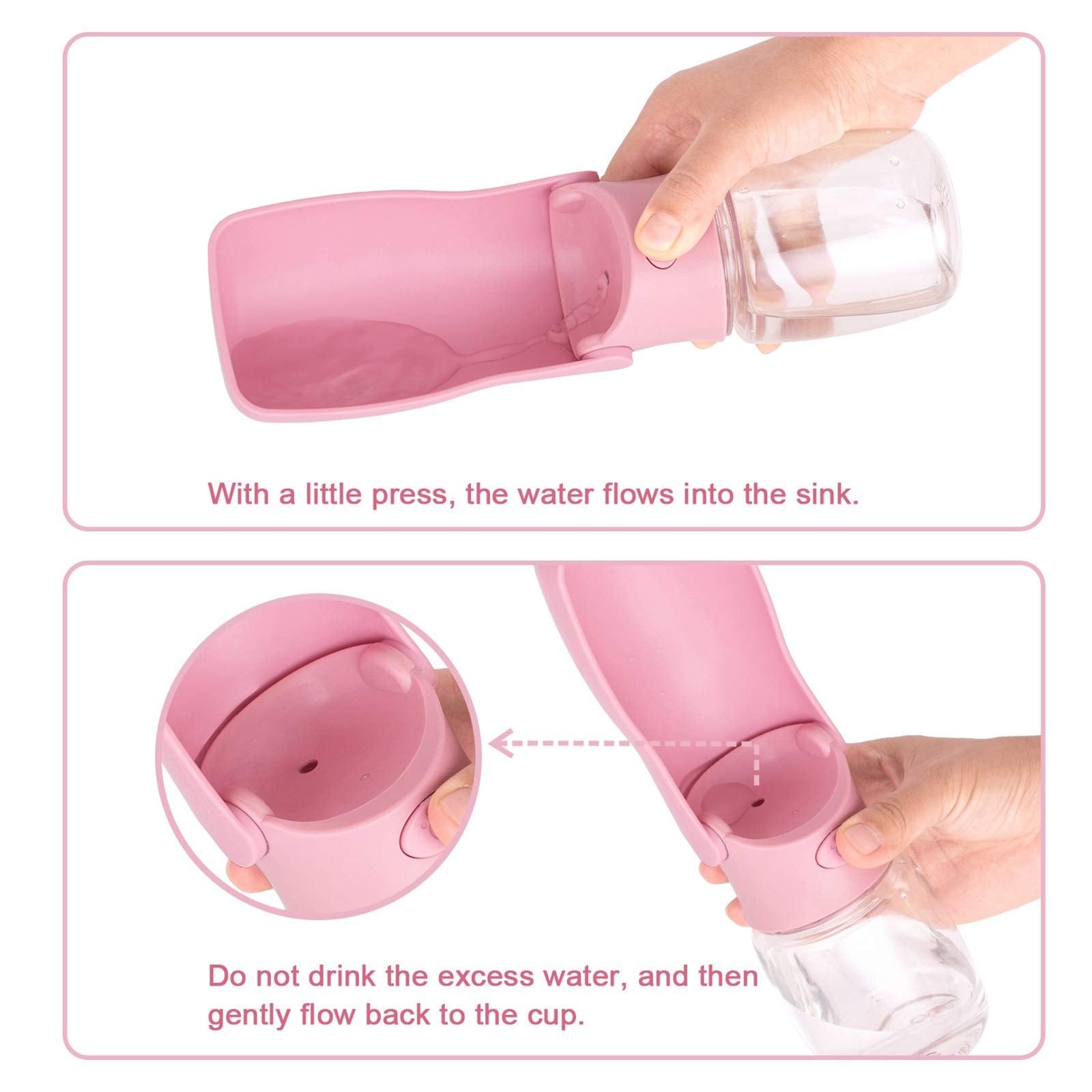 AIKIDS capacidad-550ml-bebedero-perro, perfecto para salidas.