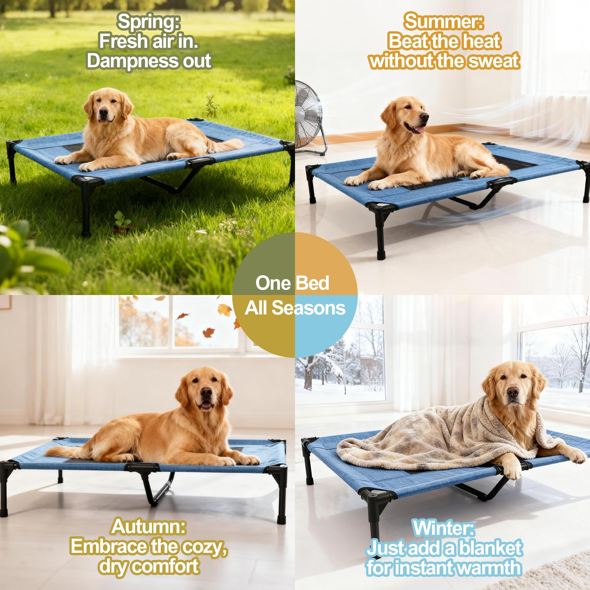 Cama Aimease elevada a 20 cm para mantener al perro del suelo