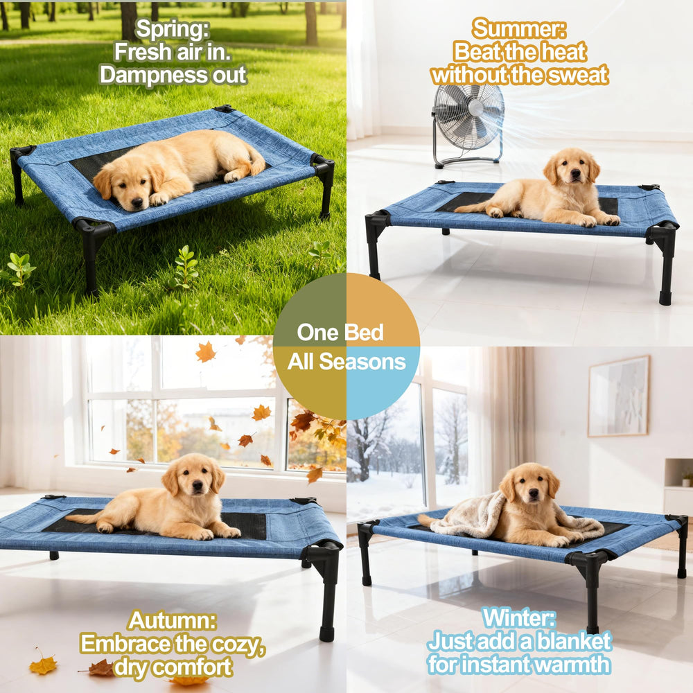 Cama para perros Aimease apta para interior y exterior, lista para patios.