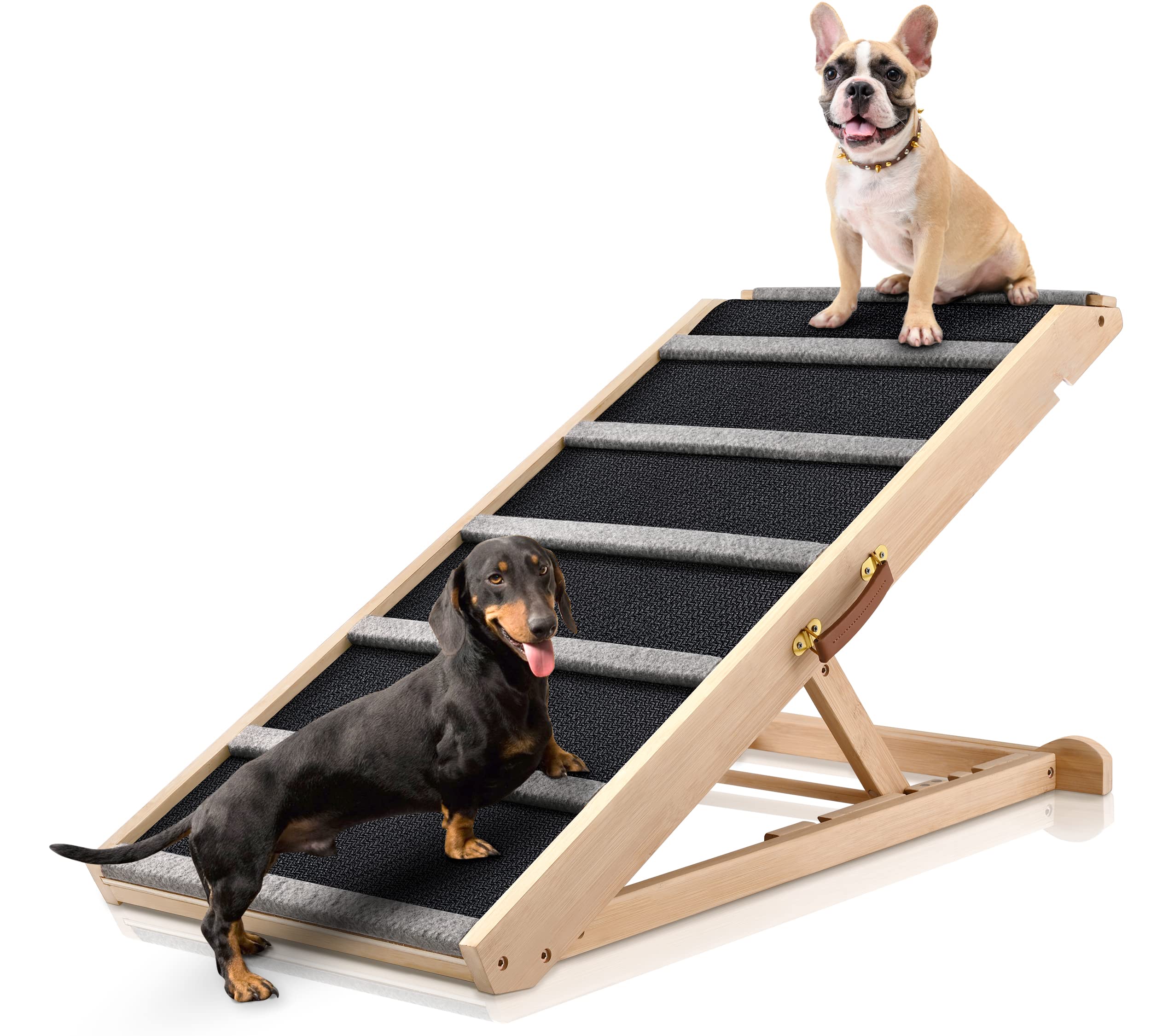 AIMSEAL rampa para perros, rampa amplia para camas, facilita subir a mascotas grandes.
