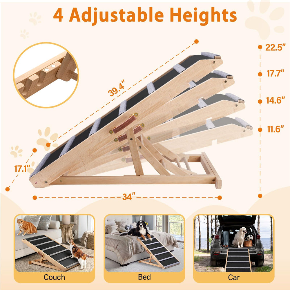 AIMSEAL rampa para perros, plegable y ligera, fácil de guardar.