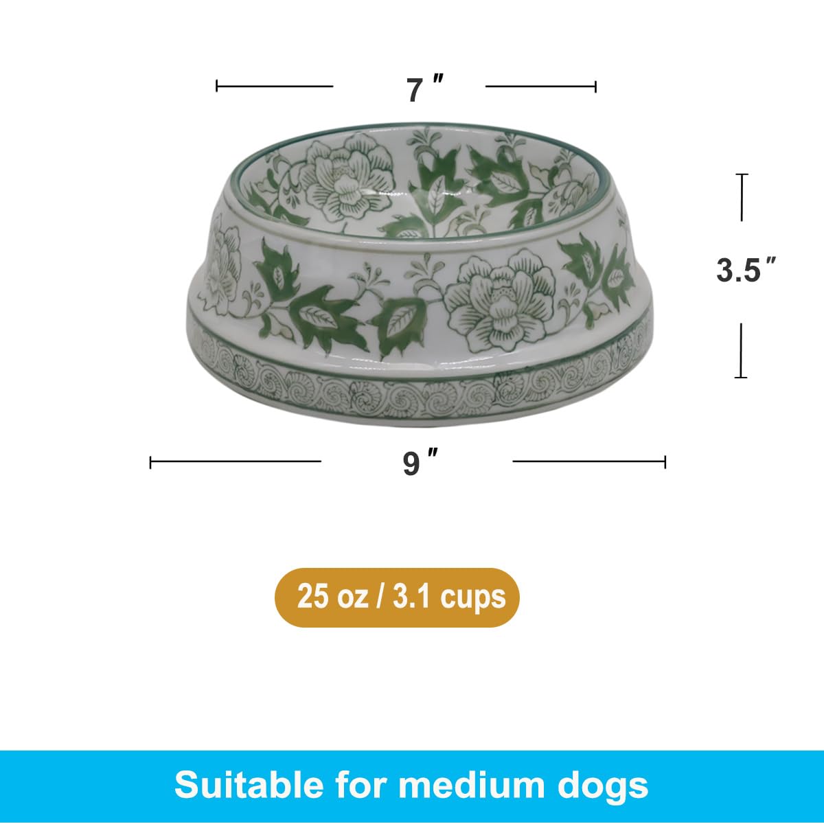 Aimusego tazón antideslizante para perros, mantiene la comida estable.
