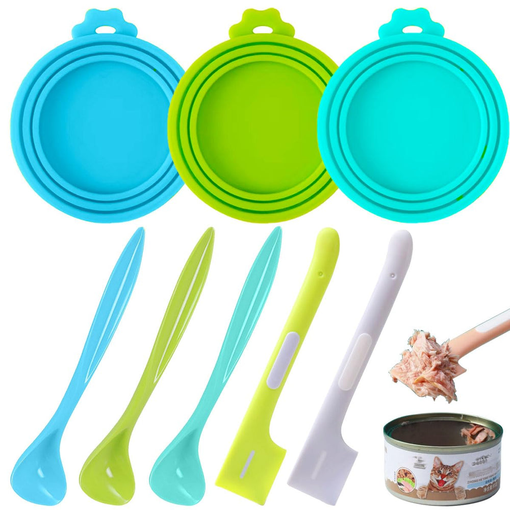 Ainvhh tapas latas alimento mascotas perro gato: sellado hermético para conservar la comida fresca.