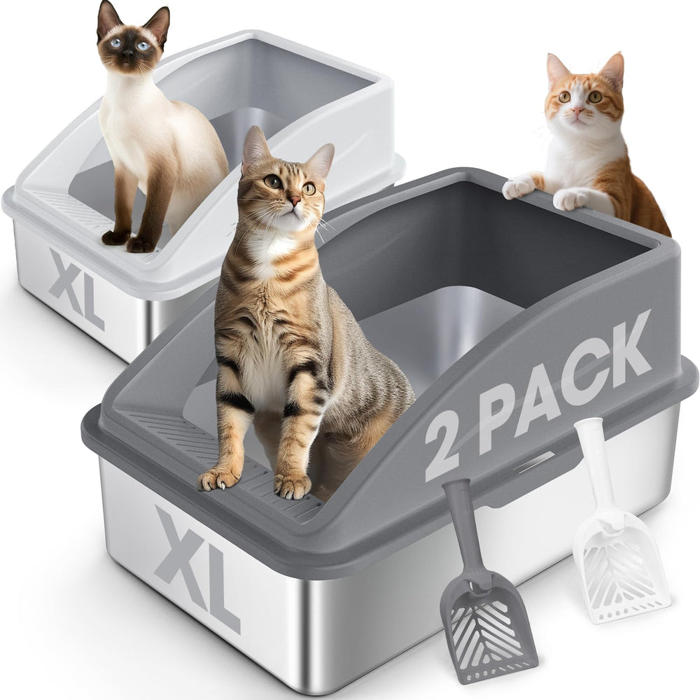 Caja AIPERRO XL con tapa, ideal para gatos grandes y reducción de proyección de arena