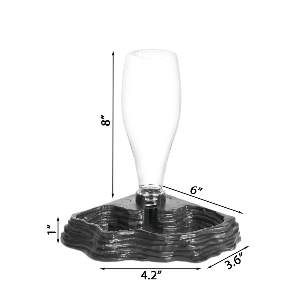 Aipush dispensador en rincón, ahorra espacio en el terrario