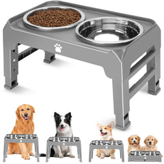 AIRMX tazones-acero-inoxidable-50oz: facilita comer cómodo para perros grandes.