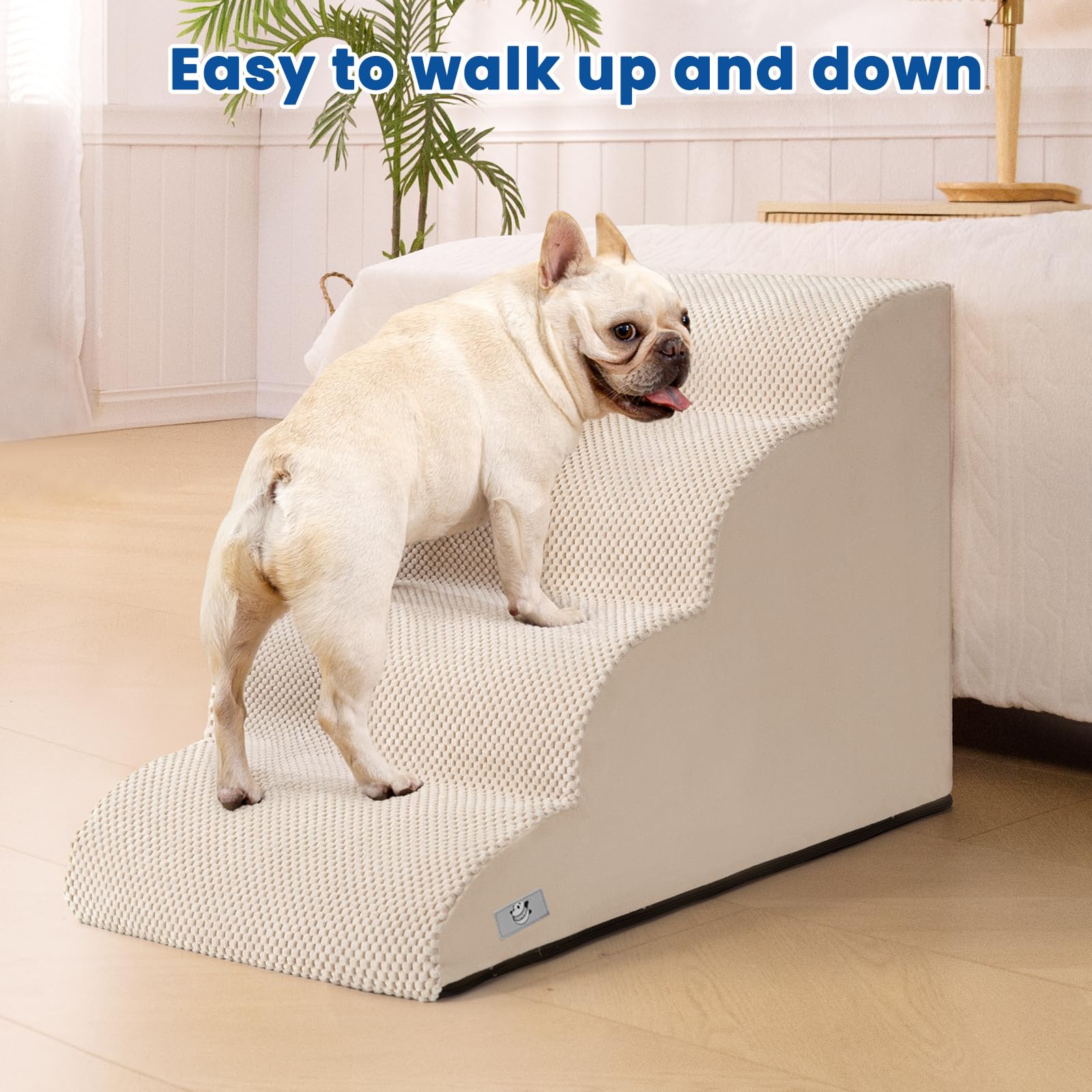 Airpanda escaleras para perro, uso versátil en cama y sofá.
