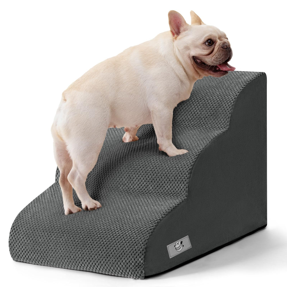 Airpanda escaleras para perros pequeños sobre el sofá con peldaños estables