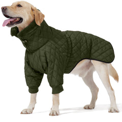 AITOLI abrigo para perro con cremallera trasera ofrece calor y protección.