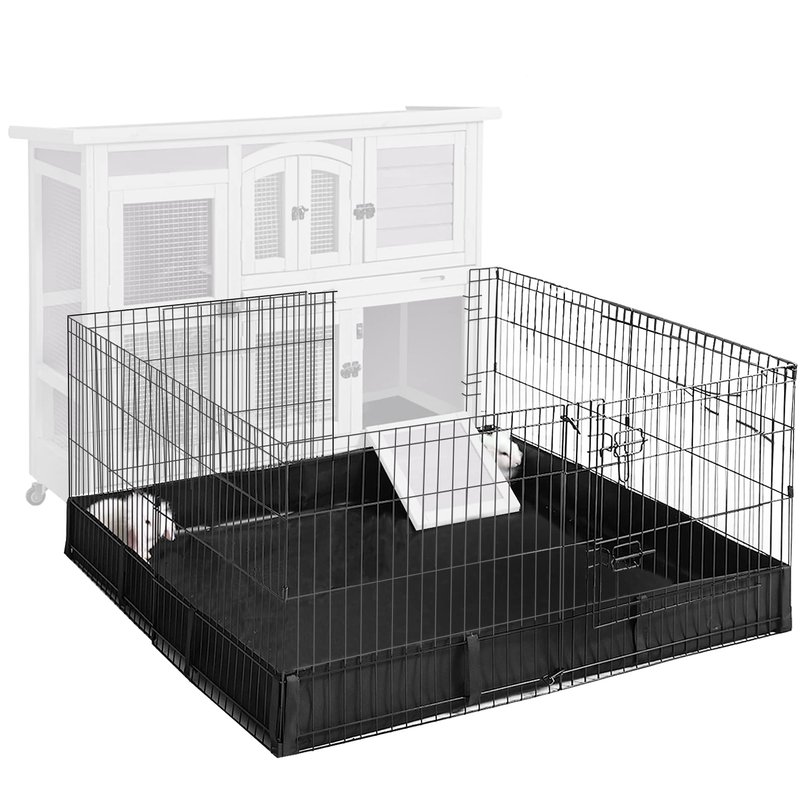 Aivituvin corral de juego para mascotas, vista externa para uso interior o exterior