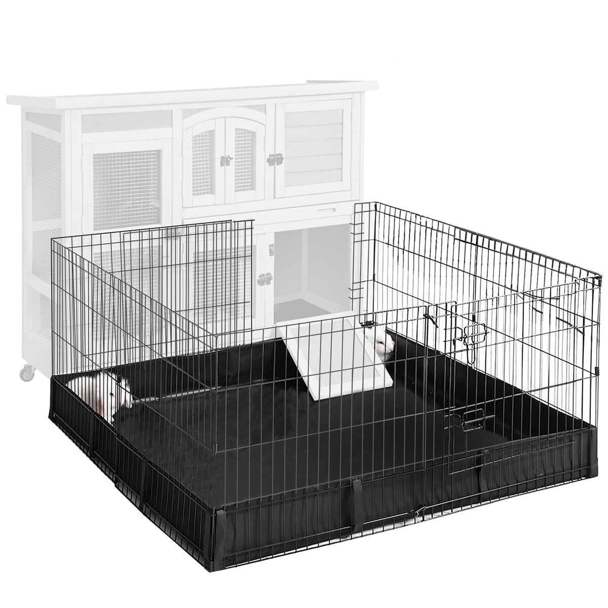 Aivituvin corral de juego para mascotas, vista externa para uso interior o exterior