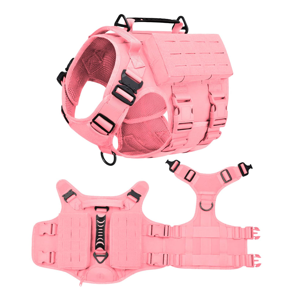 AIWAI arnés de nylon 1000D rosa, material duradero para paseos.
