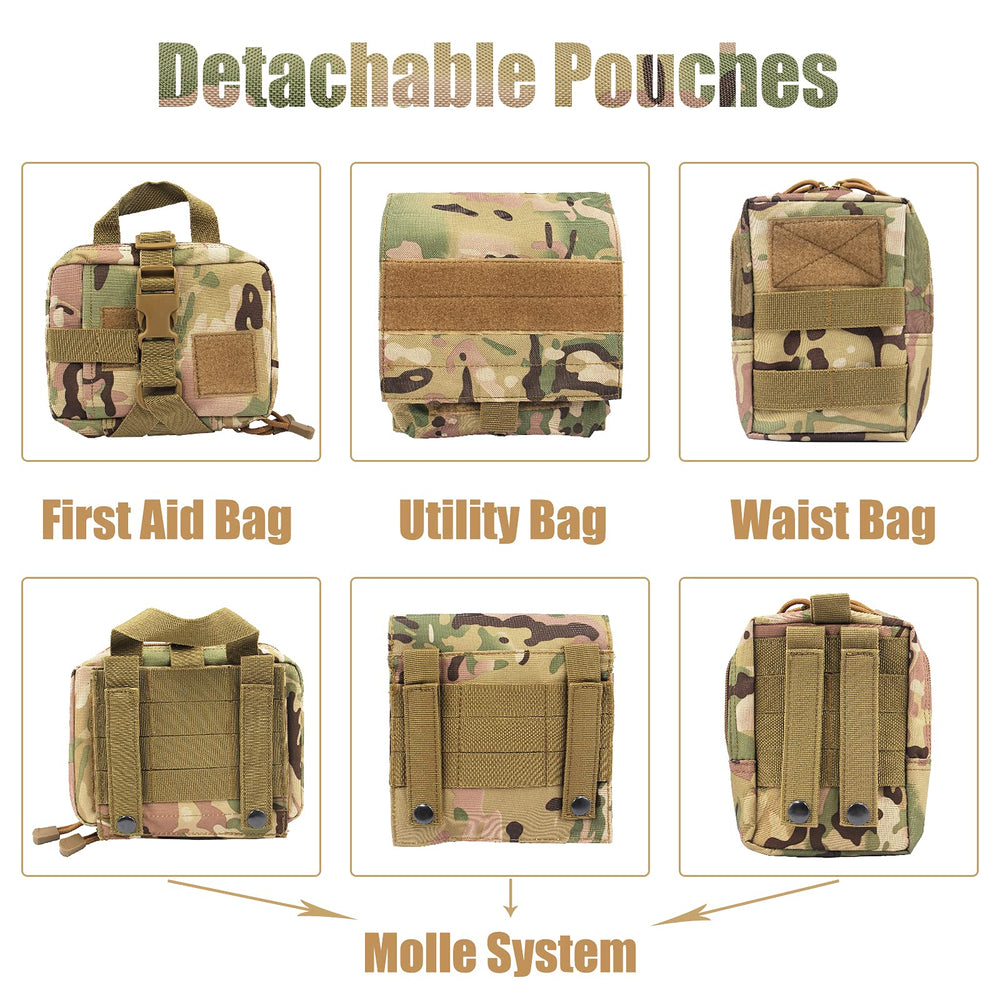 AIWAI panel Velcro para personalizar con insignias y parches.