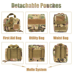 AIWAI panel Velcro para personalizar con insignias y parches.