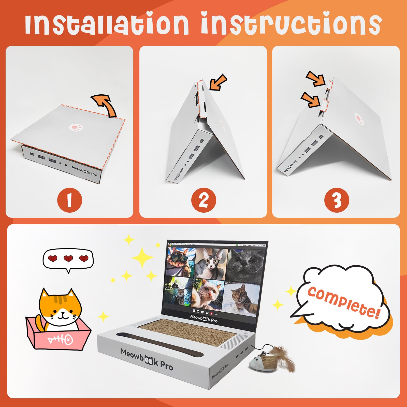 AIWEILUCK diseño-divertido-para-gatos favorece el descanso y el juego.