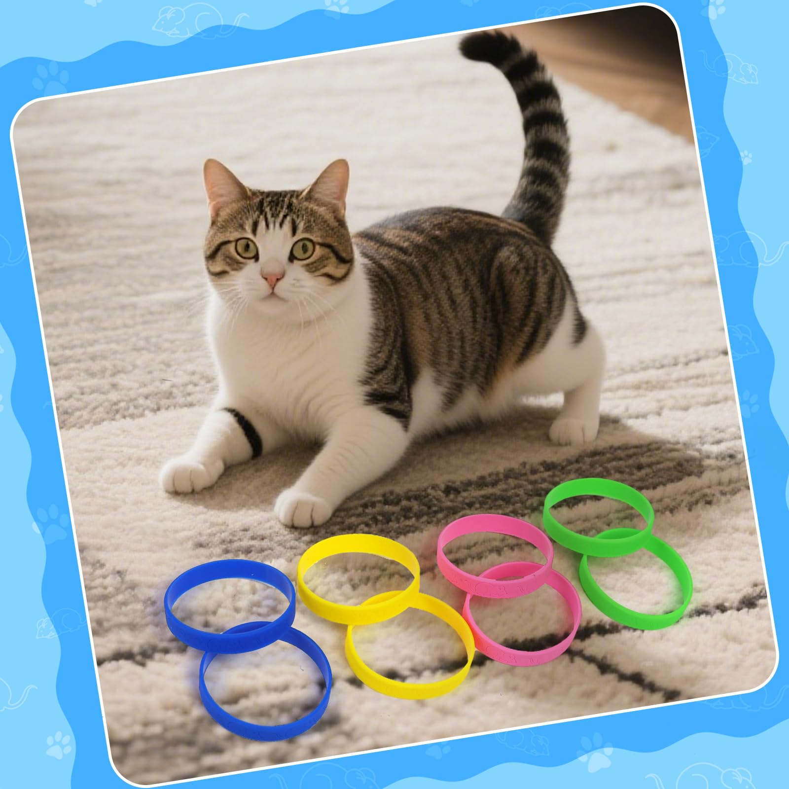 AKAIXI Empaque de Juguetes para Gato: fácil de compartir entre varios felinos