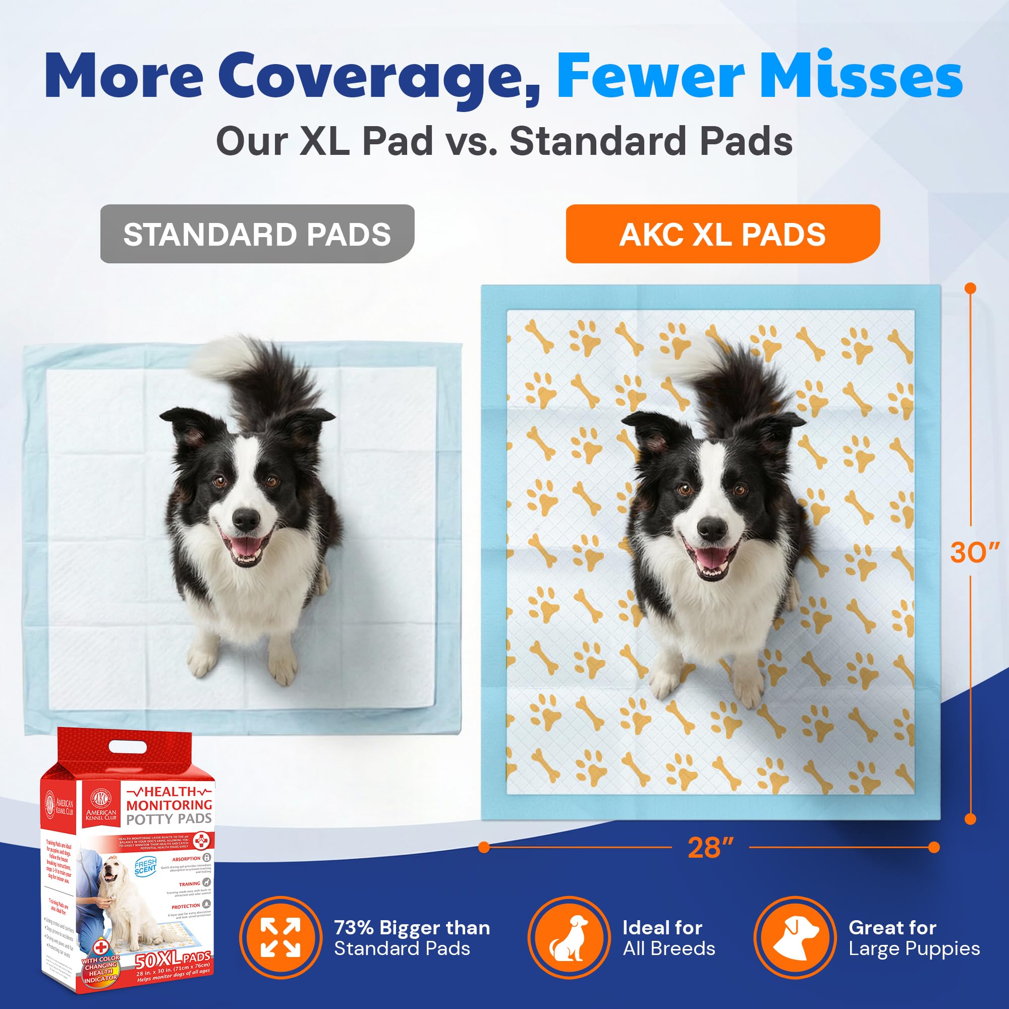 Tamaño XL 28x30 de AKC para perros grandes.