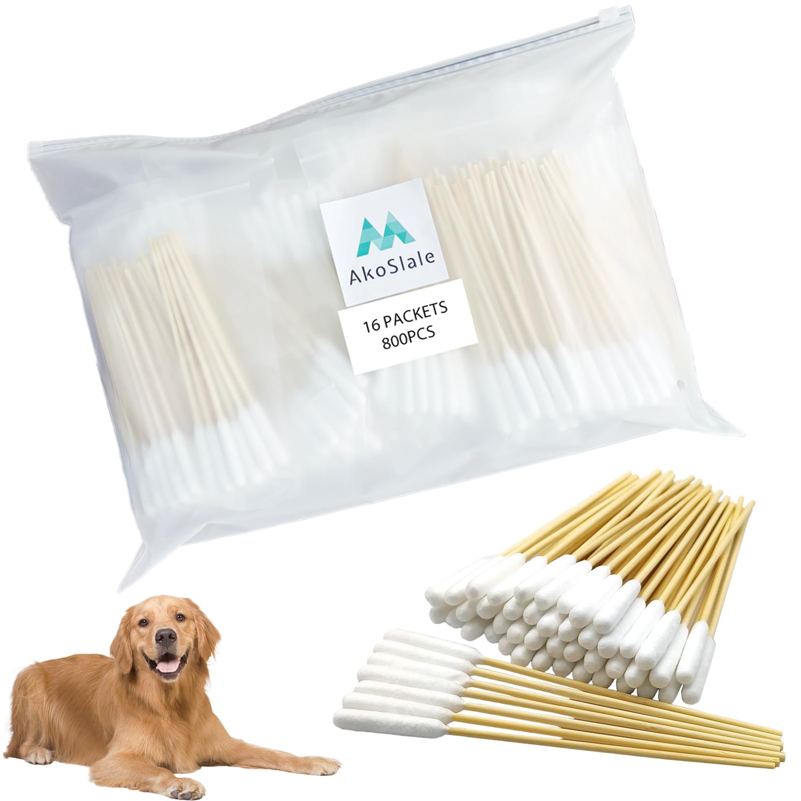 AkoSlale: paquete mayorista de 800 unidades para limpieza de oídos en peluquería.