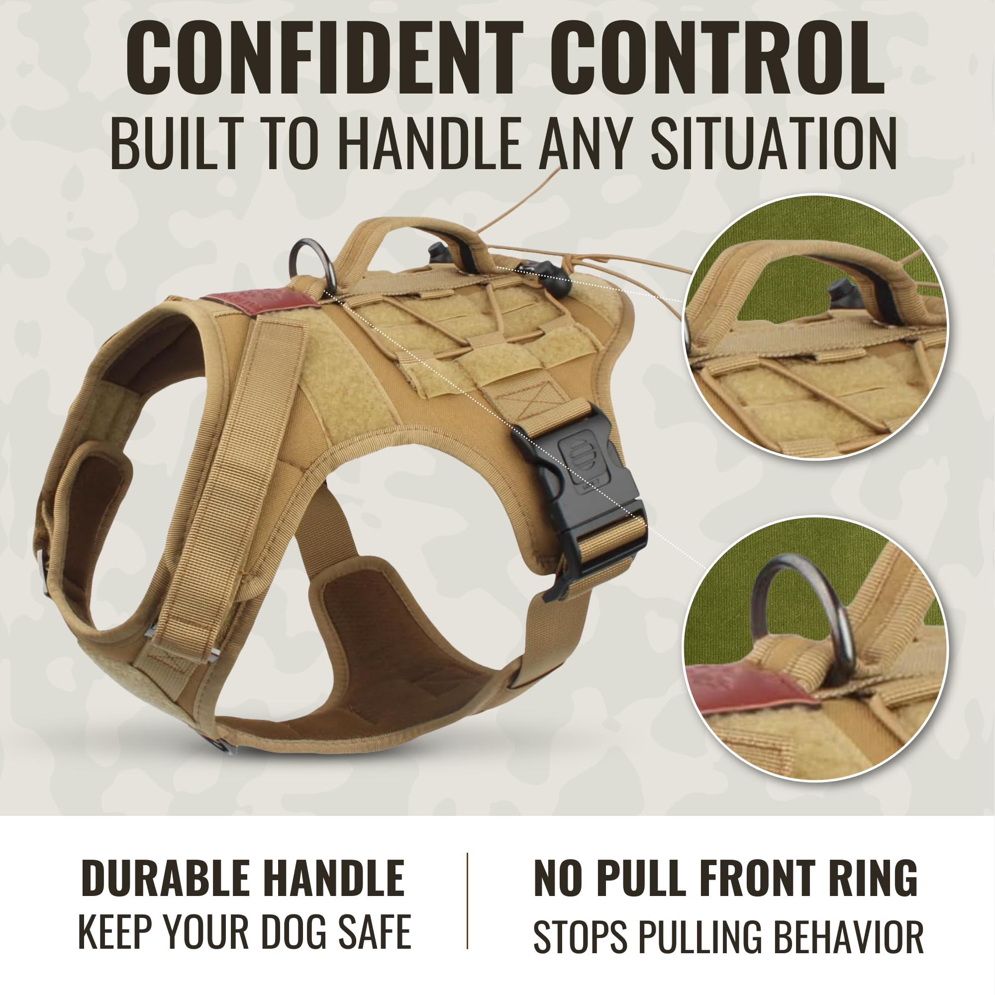 Arnés Albcorp con sistema MOLLE doble para accesorios.