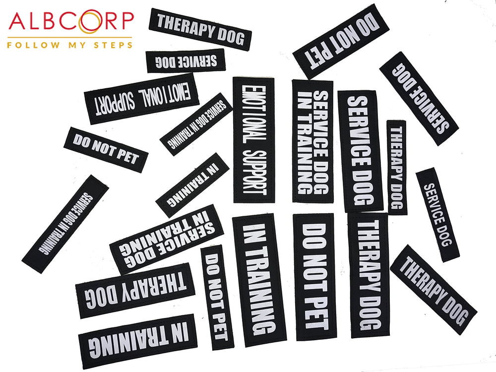 Parche ALBCORP compatible con chalecos y arneses para entrenamiento.