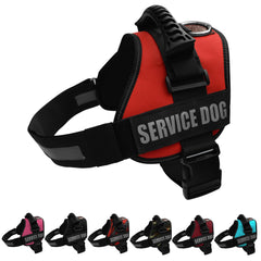ALBCORP Service Dog Vest vista frontal, identificación visible para apoyo diario.