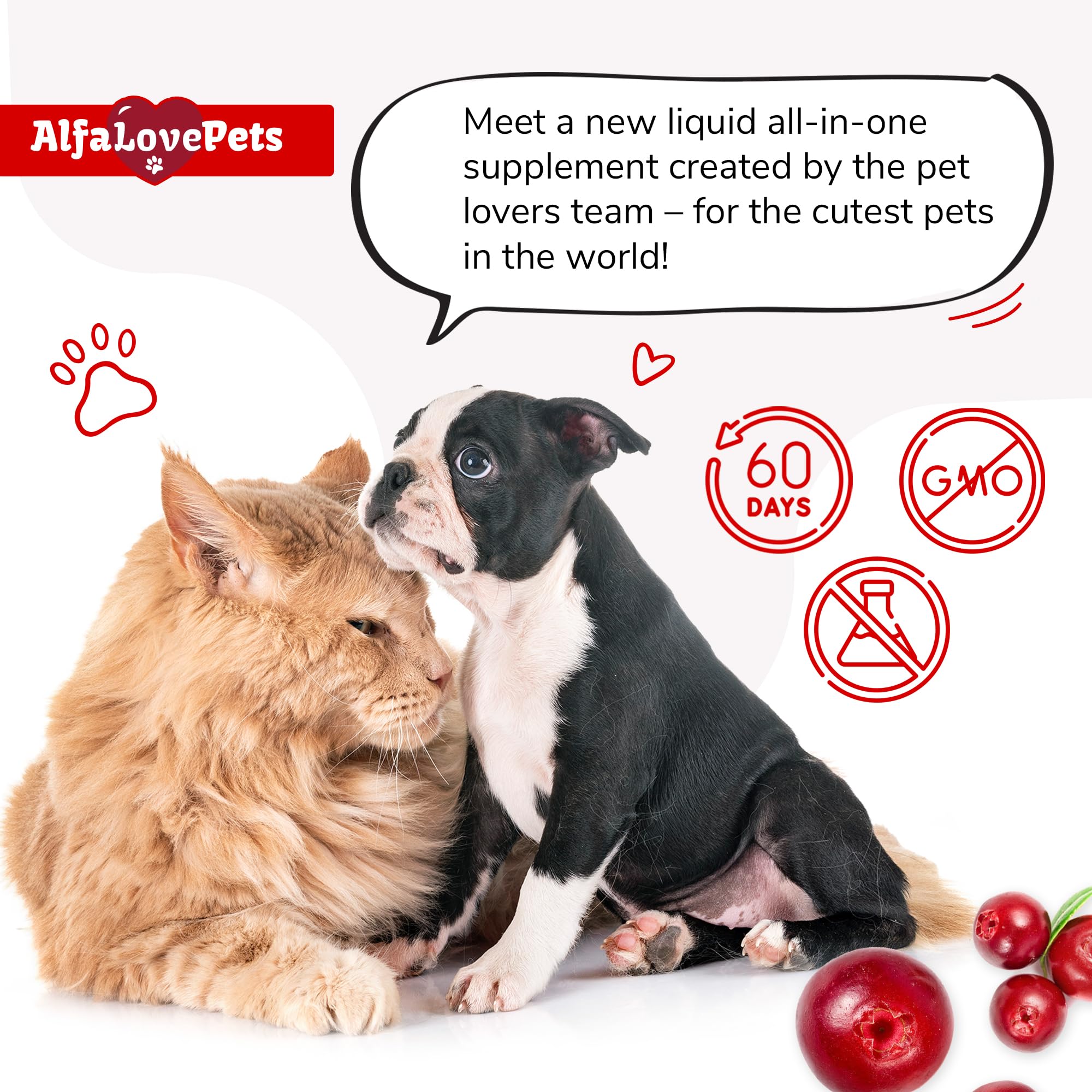 Pelaje brillante gracias al suplemento de Alfa Love Pets