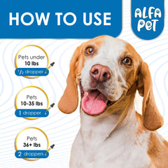 Alfa Pet agitar botella de tratamiento tos