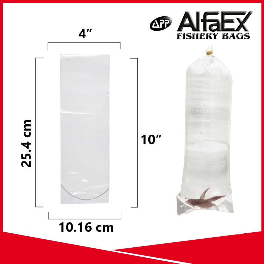 AlfaEx Bolsas para transporte de camarones con alta claridad visual