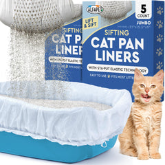 Alfapet bolsas de cribado jumbo para caja grande, tamaño 37 x 18 para manejo fácil