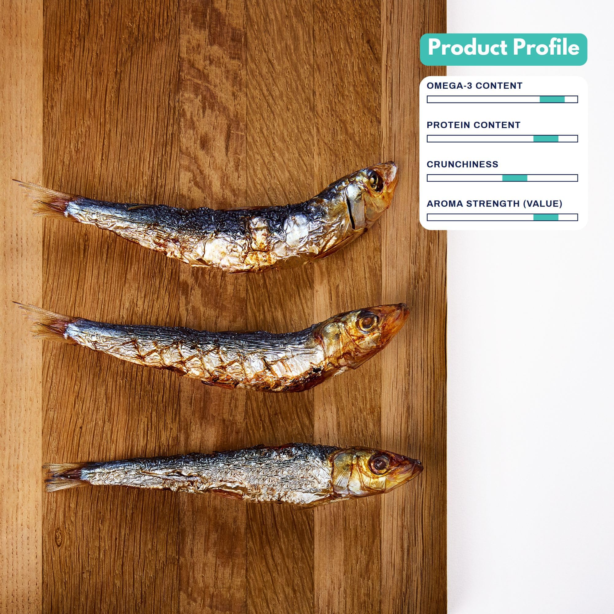 ALFIE'S TREATOS sardinas crujientes enteras para premios sabrosos