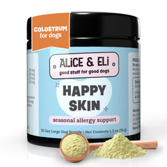 Alice & Eli Happy Skin con quercetina y bromelina para apoyar piel saludable.