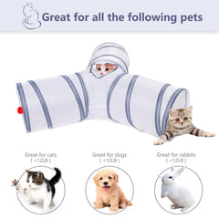 Alicedreamsky túnel para gato plegable, fácil de guardar y transportar.