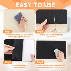 Aliceset papel emery para uñas, material de lija de calidad para mascotas