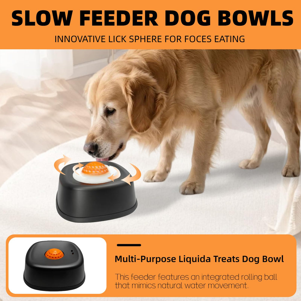 Alimentador lento para perros con líquidos, base silicona antideslizante evita derrames
