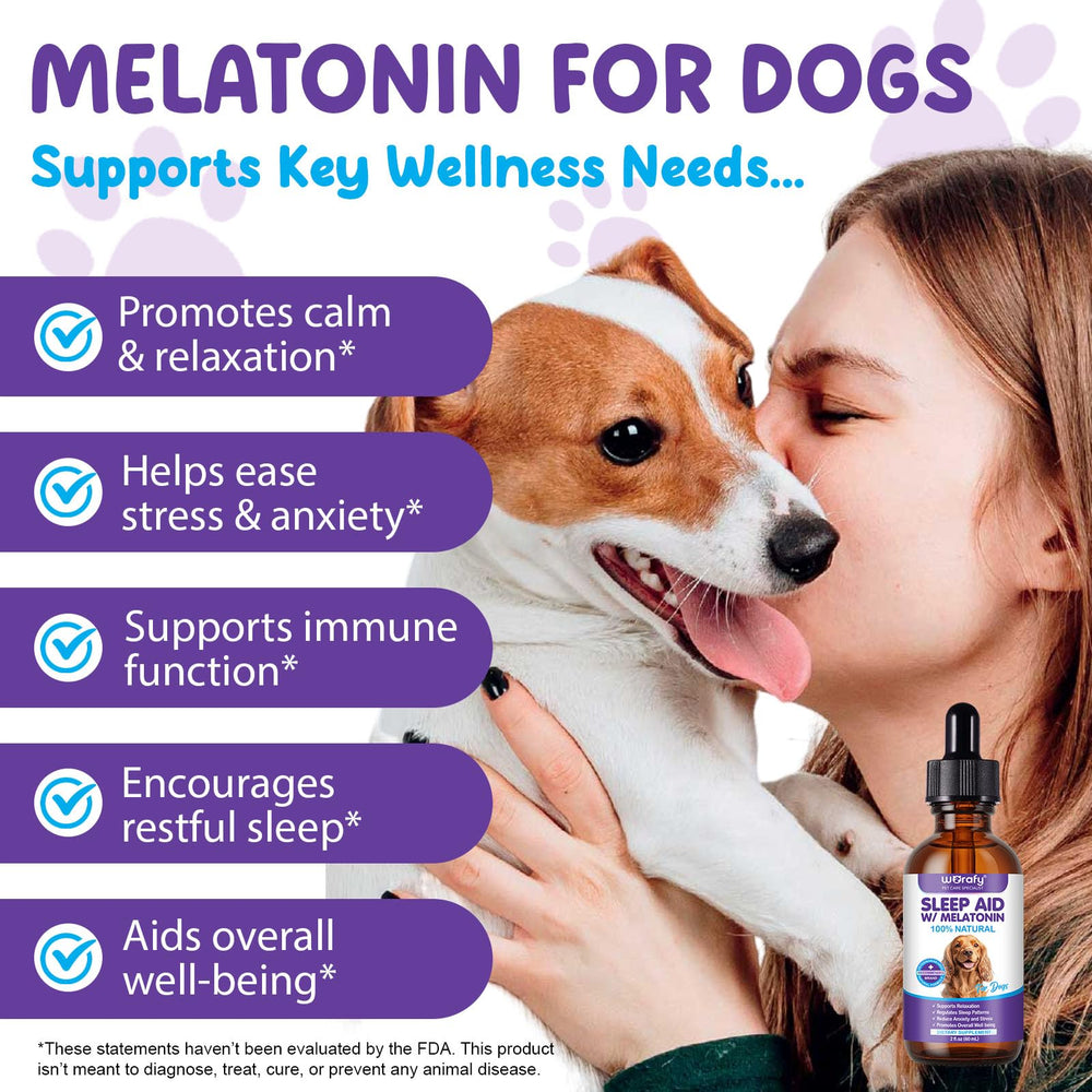 Frasco de 60 ml con sabor tocino, ALIVO Melatonina para perros.