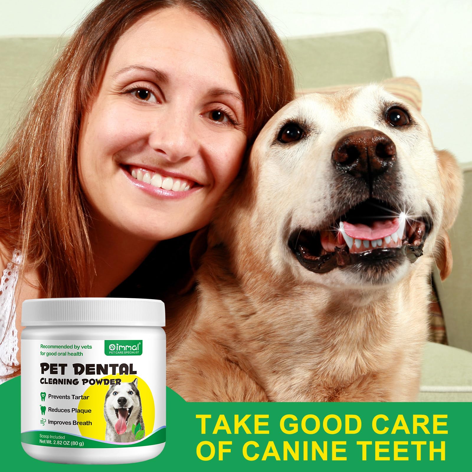 ALIVO mezcla fácil para cuidado dental de perros de todas las edades.
