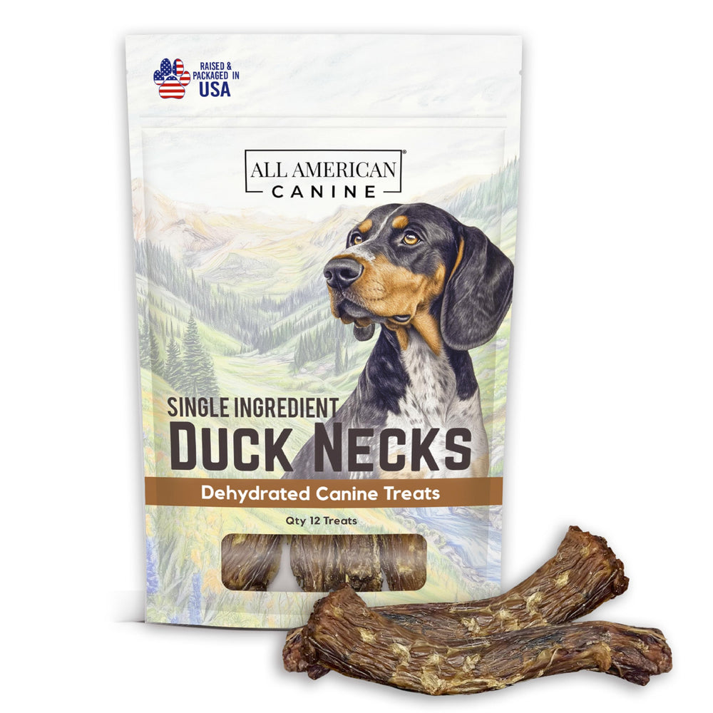 All American Canine cuello de pato seco para masticar y limpiar dientes