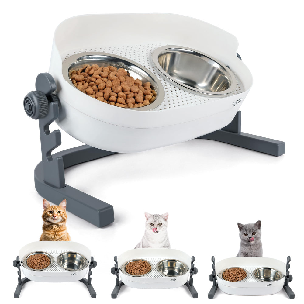 All for Paws bebederos elevados para gatos, postura cómoda