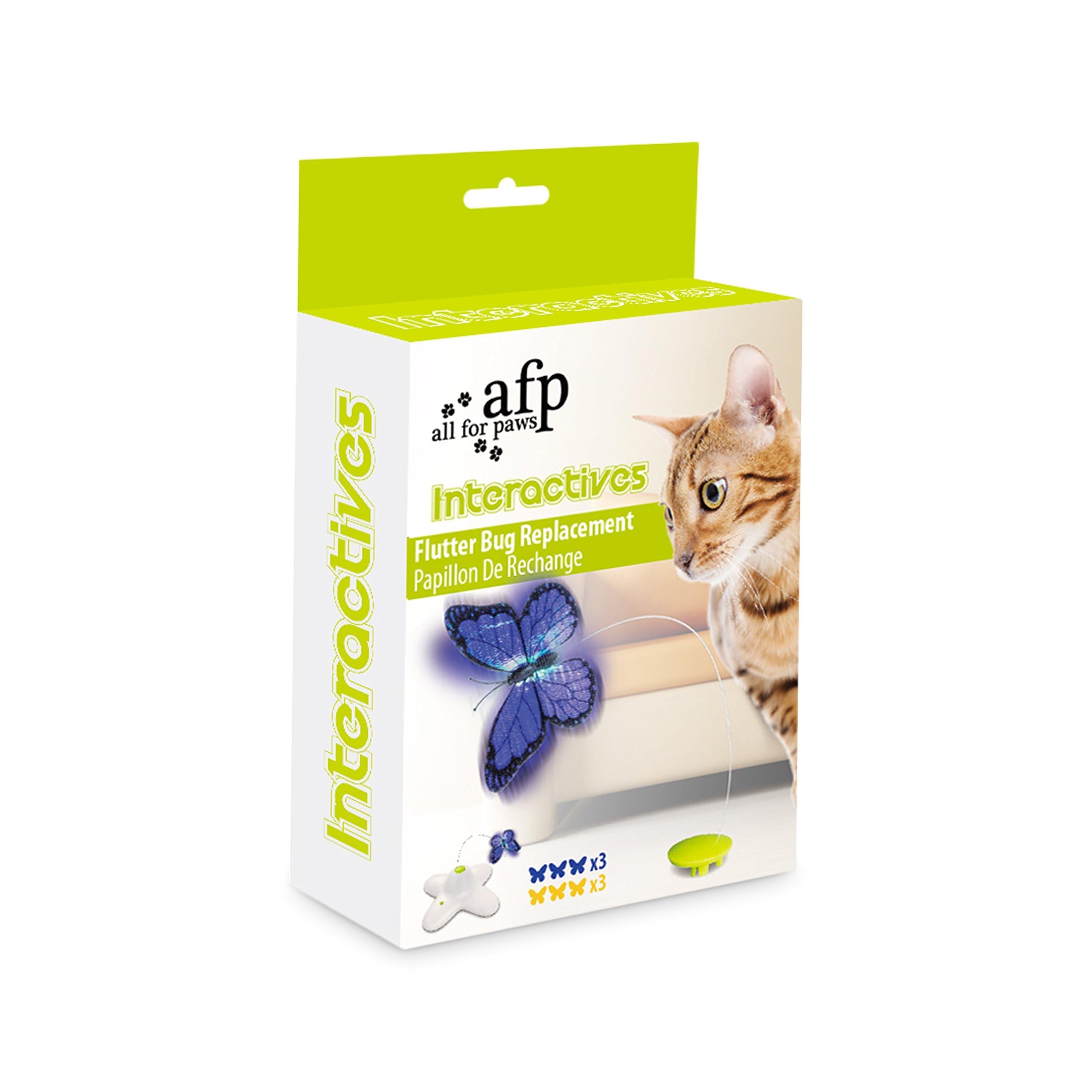 ALL FOR PAWS mariposa repuesto para gato, protege el juguete durante la diversión.