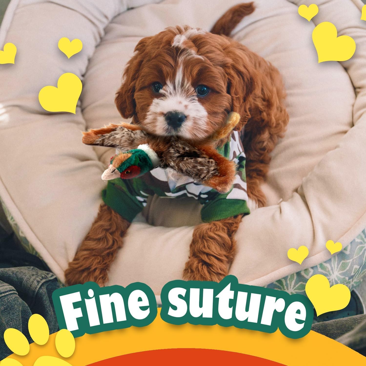 ALL FOR PAWS Pavo Real: peluche suave para juego diario.