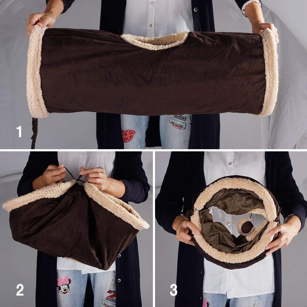 All For Paws tunel de 65 cm x 25 cm x 25 cm para gatos pequeños y medianos.