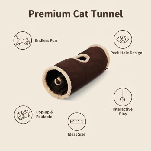All For Paws tunel con material crujiente que estimula la curiosidad.