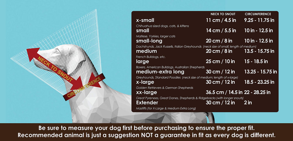 All Four Paws Comfy Cone XXL negro, dorso, protege heridas sin irritación
