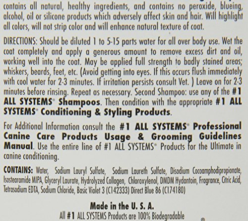 Mascotas con pelaje brillante tras usar all-systems shampoo blanqueador