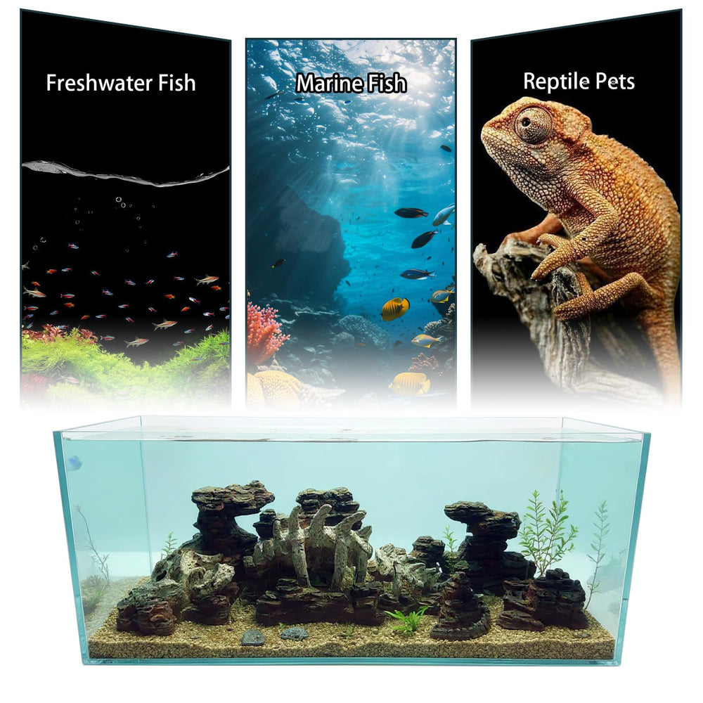 Allcolor decoración externa para acuario, mejora el aspecto visual como fondo.