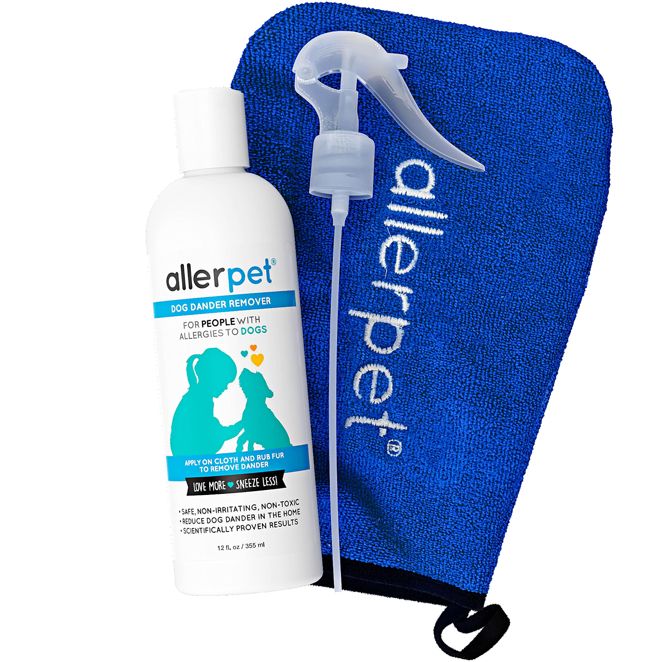 Allerpet Remover Caspa Perro - aplicador para eliminar caspa y alérgenos de forma suave